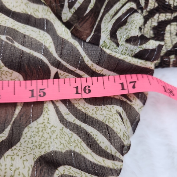 Walter Baker Brandi Safari Zebra Print Short Sleeve Wrap Mini Dress Womens Small - Picture 15 of 16